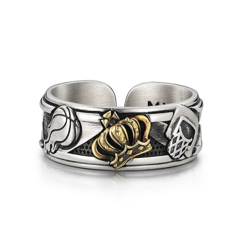 (image for) Basketball Champion Ring in Sterling Silver