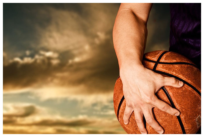 Sterling Silver 3D Basketball Pendant